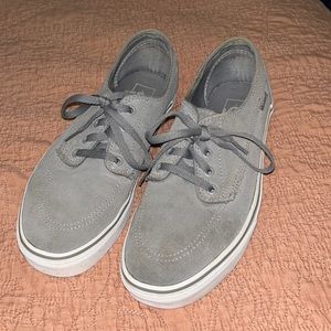 Grey Suede Vans Authentic